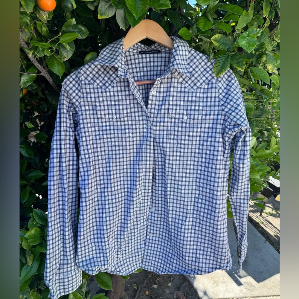 Brandy Melville Checkered Button Up